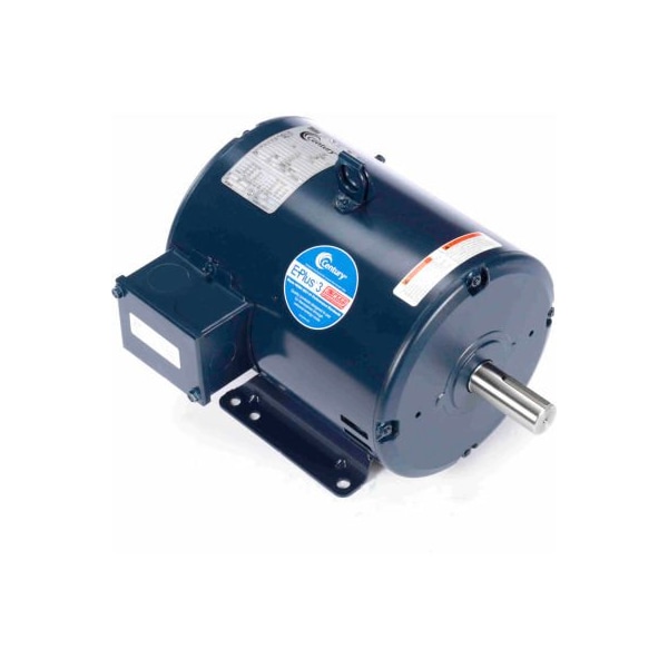 Century General Purpose Three Phase ODP Motor, 5 HP, 1755 RPM, 208-230/460V, ODP